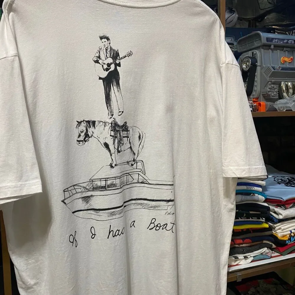 Lyle Lovett and His Large Band If I Had a Boat Country Graphic Tee Men's XL - Picture 2 of 6